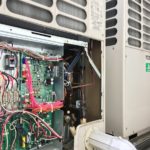 業務用　大型　京都　エアコン　室外機　基盤　コンプレッサー　修理