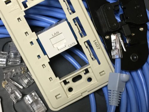LAN配線ケーブル　通信テスト　工事　修理