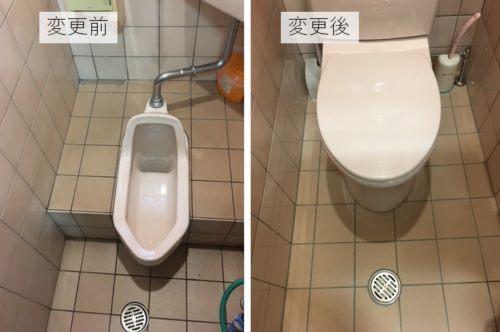 トイレのリフォーム　タイル　水漏れ修理　工事　京都市