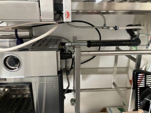 スチームコンベクション　オーブン　接続　工房　厨房　工事