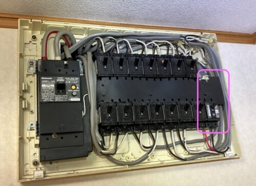 浴室の点検口移動　暖房乾燥機