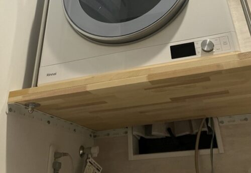 棚板　壁　補強　乾太くん　工事